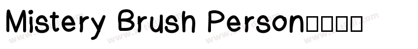 Mistery Brush Person字体转换